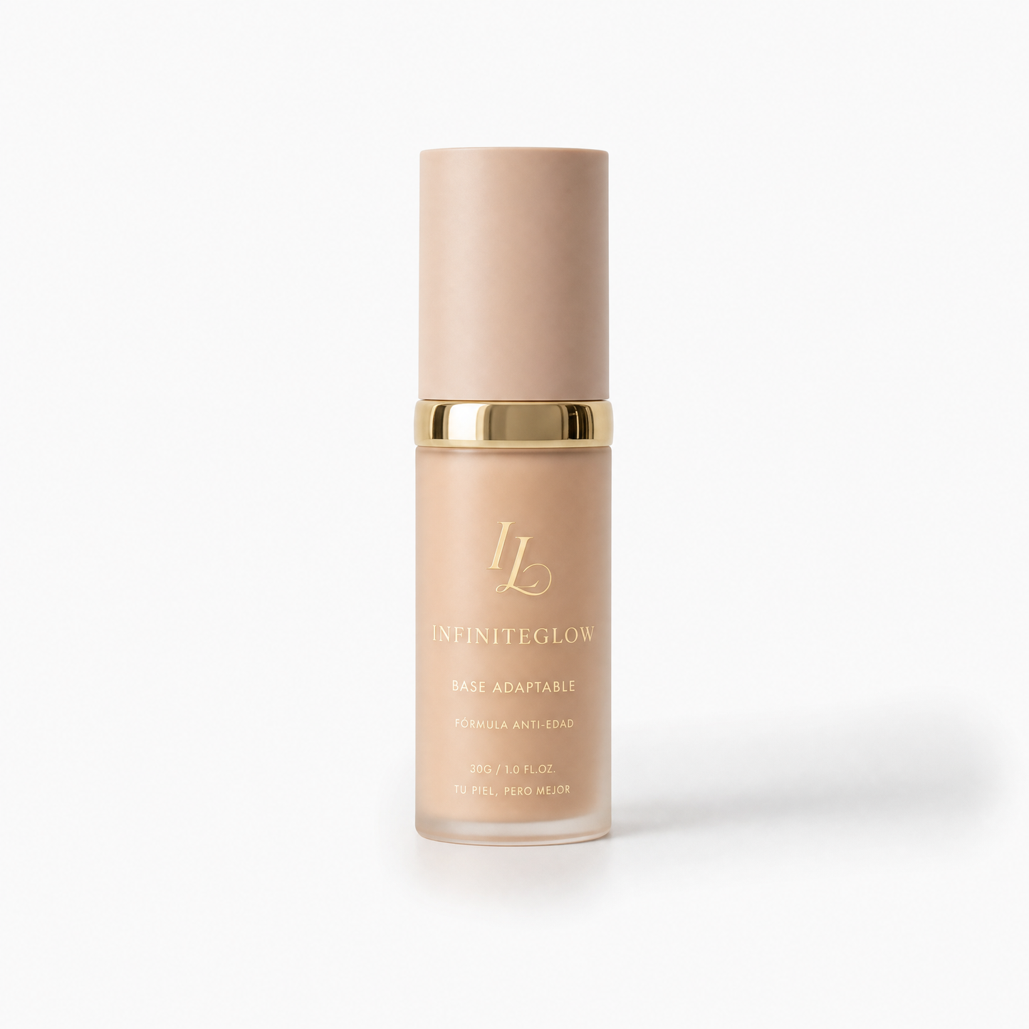Base de Maquillaje Antiedad con Tecnología Coreana SPF 50: se adapta a tu tono de piel para un acabado natural