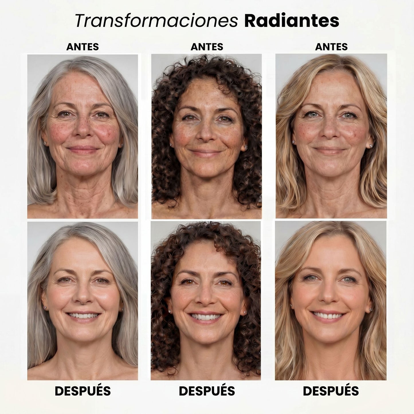 Base de Maquillaje Antiedad con Tecnología Coreana SPF 50: se adapta a tu tono de piel para un acabado natural