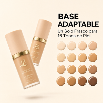 Base de Maquillaje Antiedad con Tecnología Coreana SPF 50: se adapta a tu tono de piel para un acabado natural