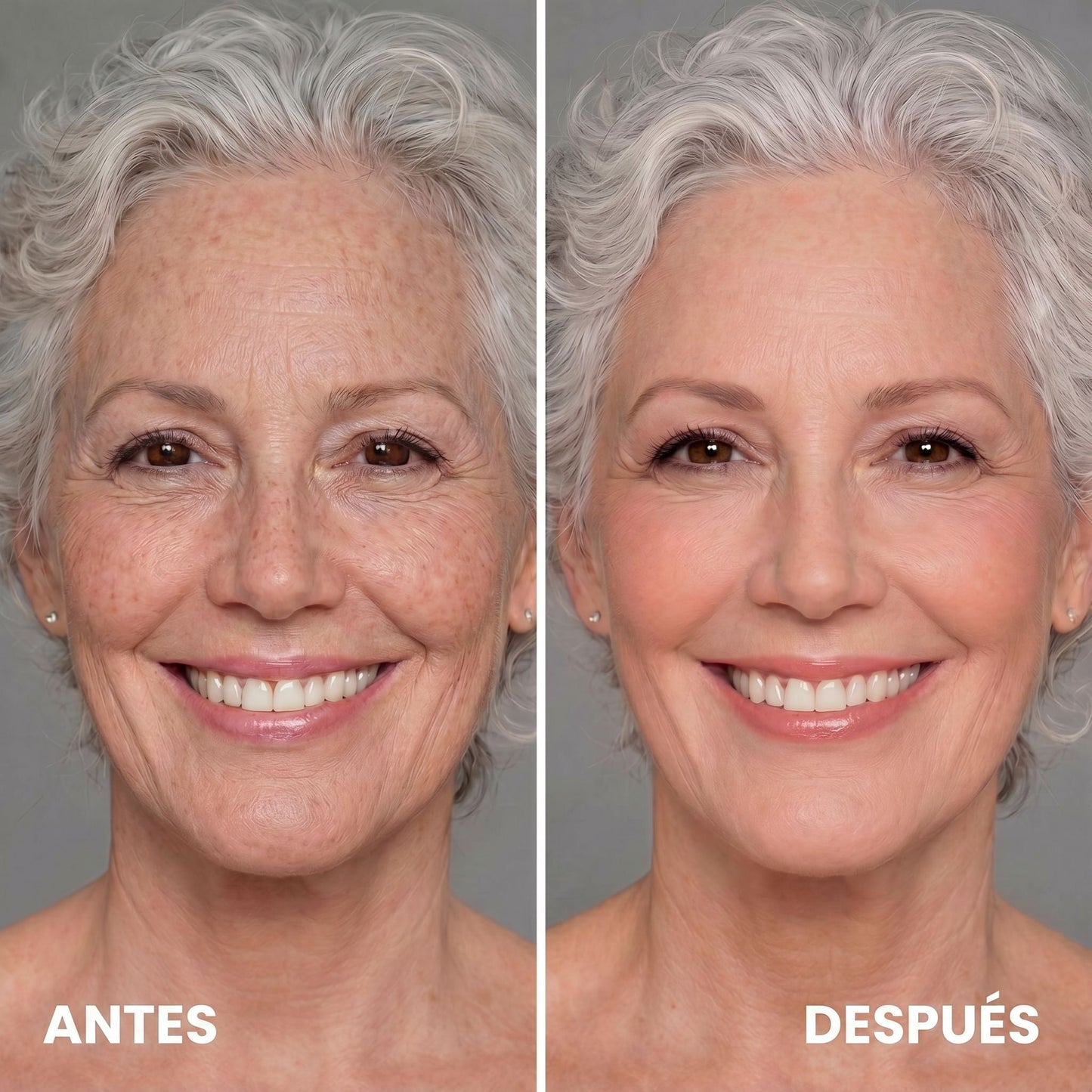 Base de Maquillaje Antiedad con Tecnología Coreana SPF 50: se adapta a tu tono de piel para un acabado natural